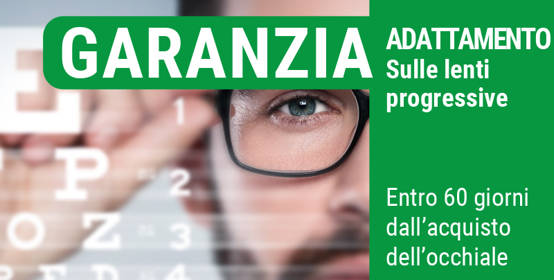 Garanzia adattamento sulle lenti progressive, Centri Ottici Associati, Centro Ottico Crevalcore